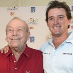 Arnold Palmer et son petit fils Sam Saunders