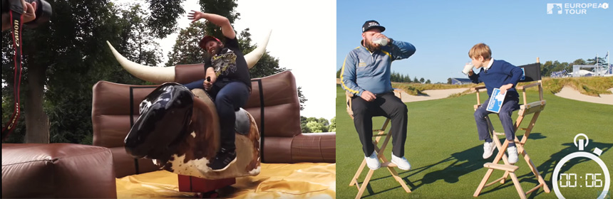 andrew beef johnston interview insolite taureau méchanique et enfant
