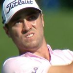 justin thomas lance son club dans la foule