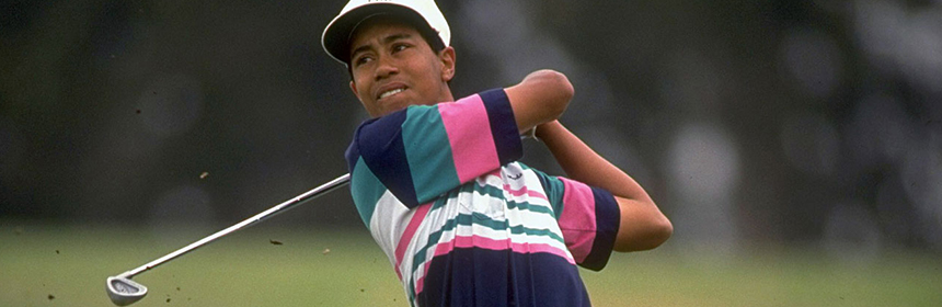 Tiger Woods à ses débuts aux États-Unis